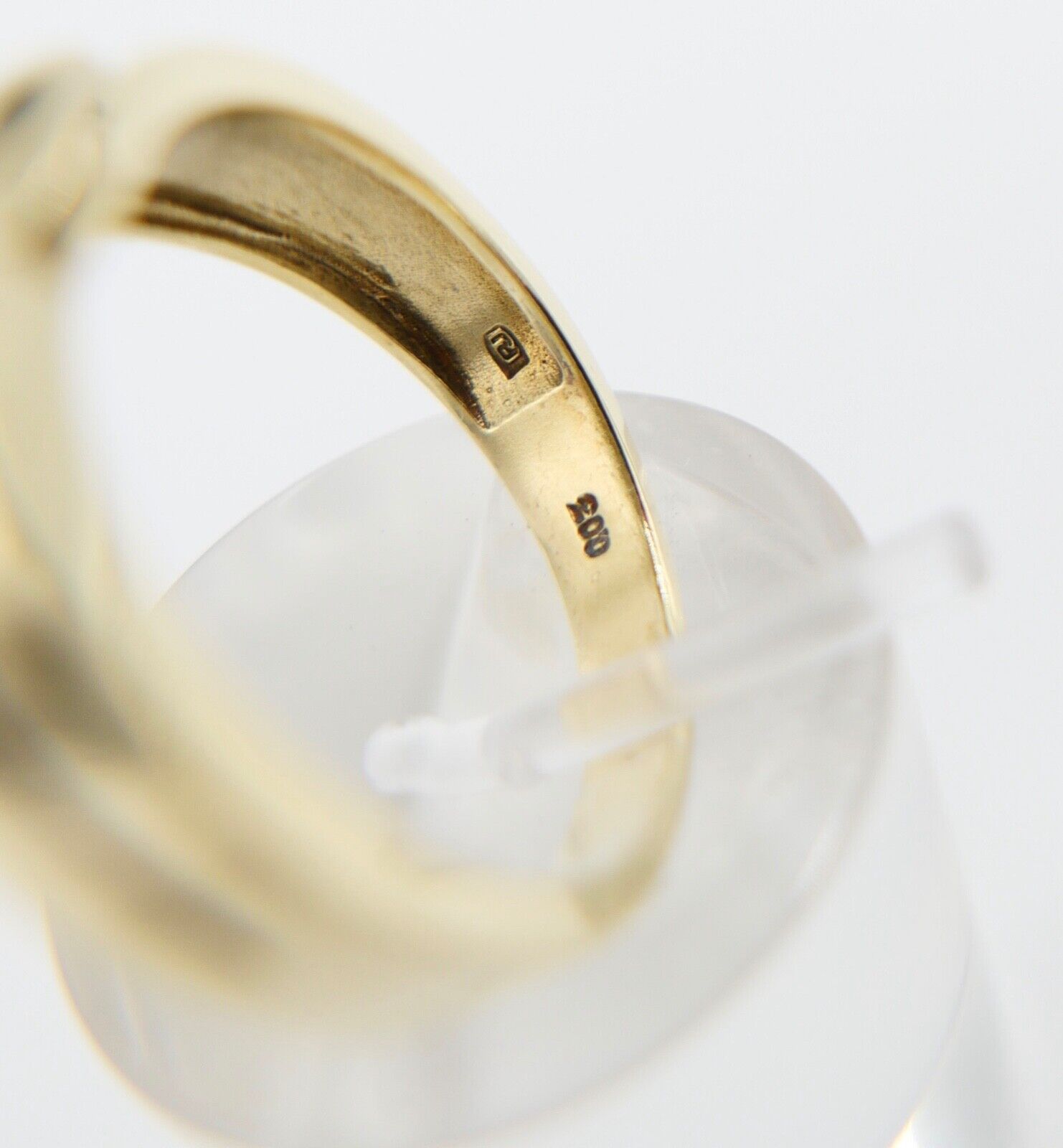 Massiver Damen Gelbgold Diamant / Brillant Ring 0,03 Ct 585 14K Gr. 61 PJ - Antikhandel-Stuttgart