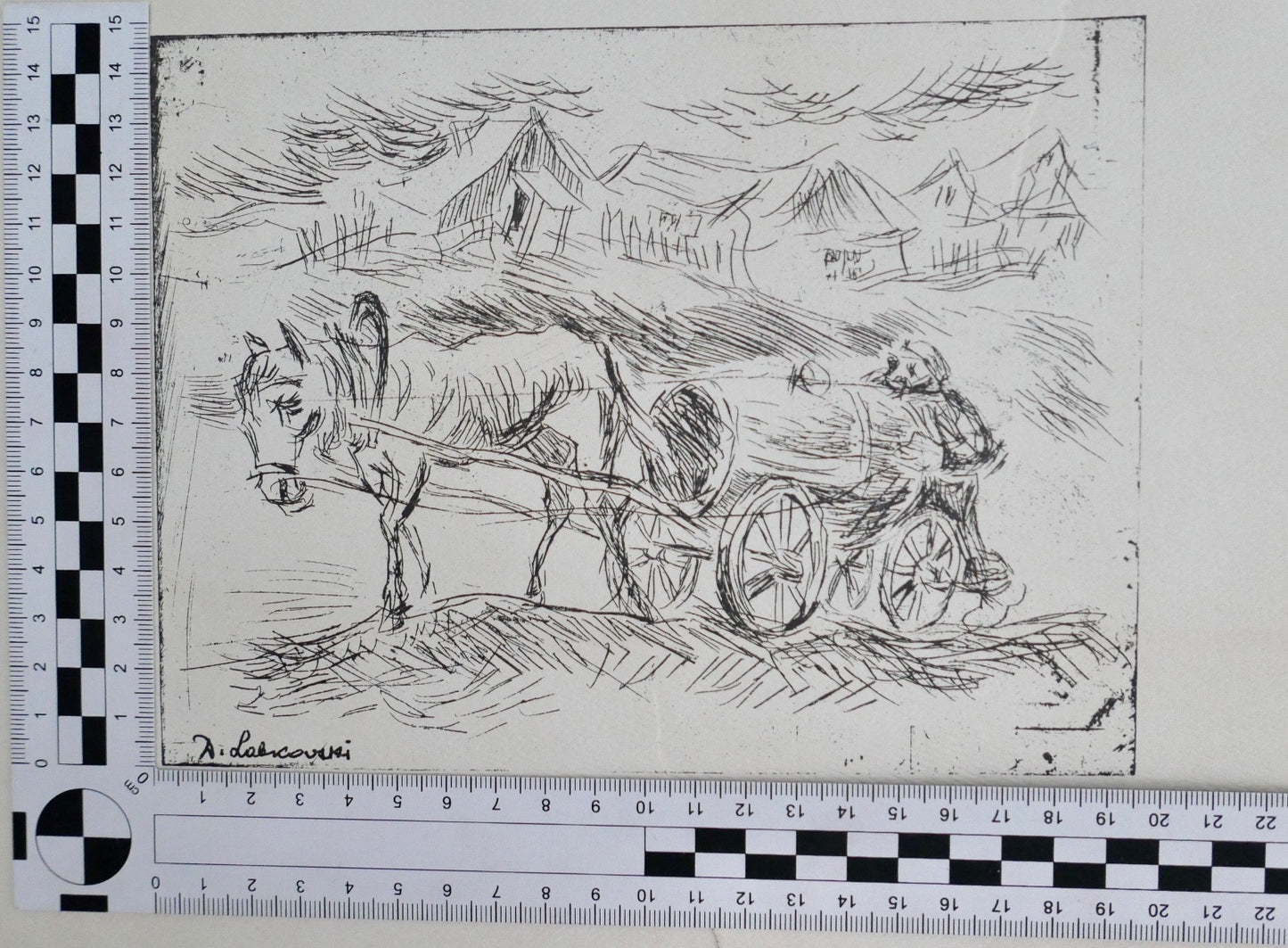 David Labcovski Lithographie Dreißig Jahre nachdem die Welt verschwunden war