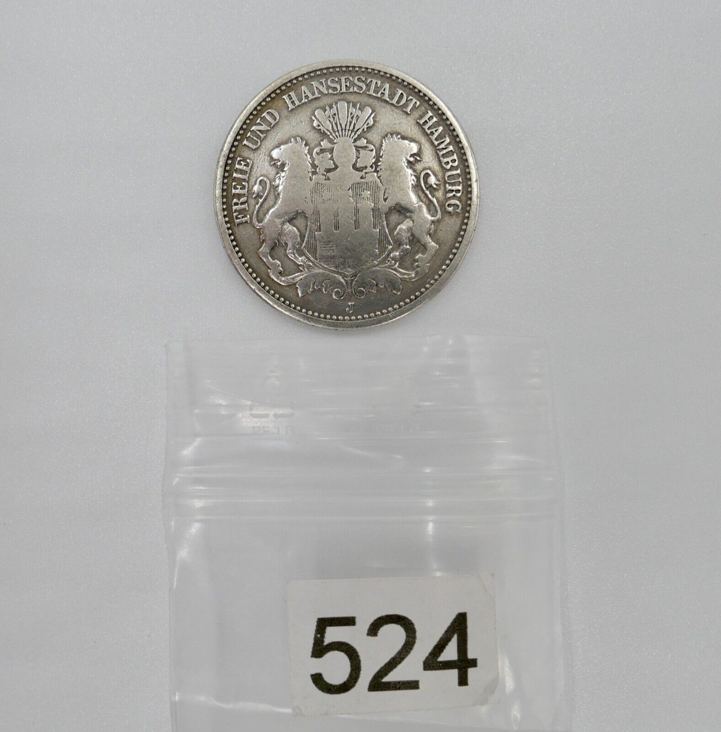 2 Mark Freie Hansestadt HAMBURG Stadtwappen 1876 J.61 Jäger - Antikhandel-Stuttgart