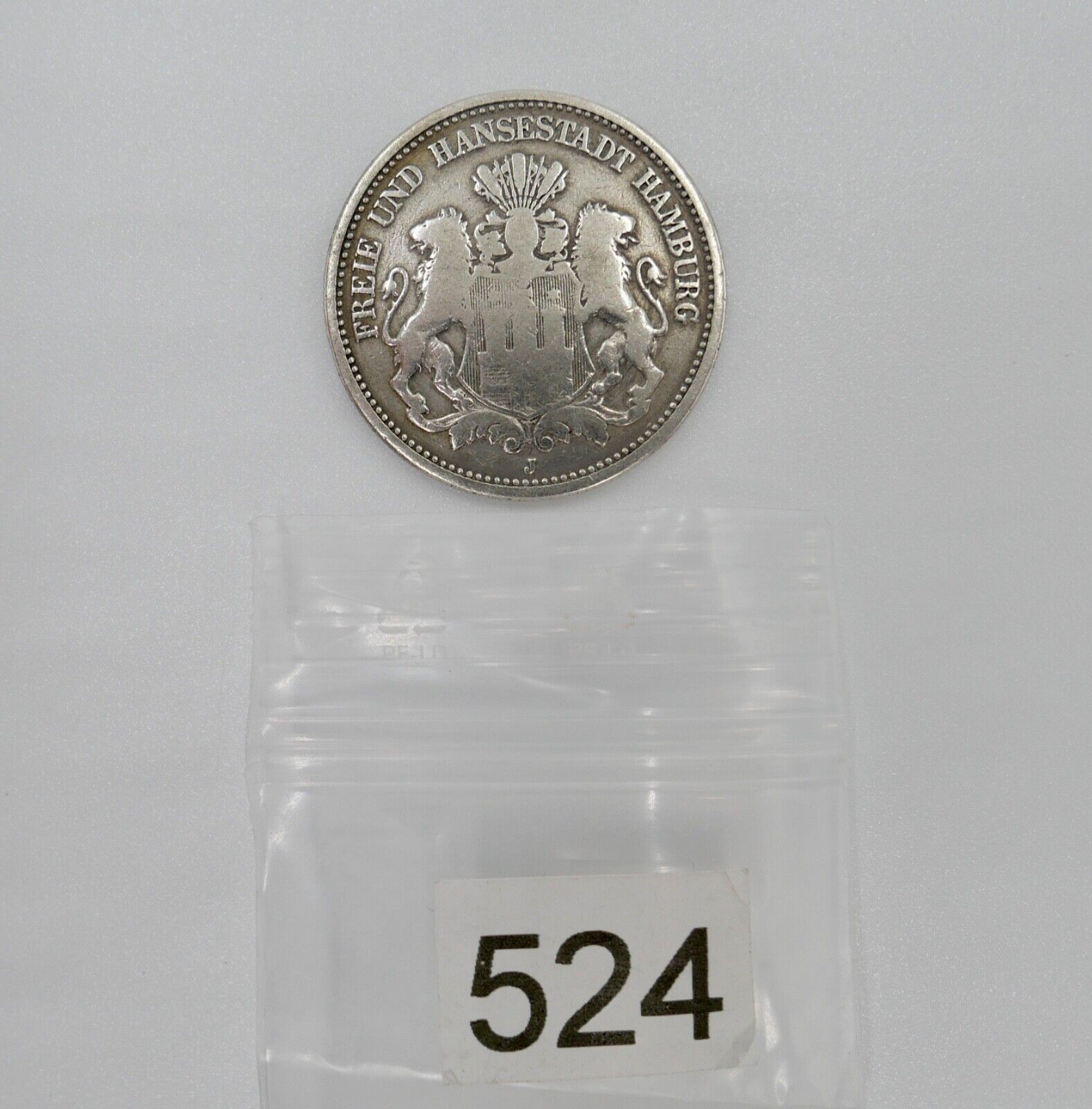 2 Mark Freie Hansestadt HAMBURG Stadtwappen 1876 J.61 Jäger - Antikhandel-Stuttgart