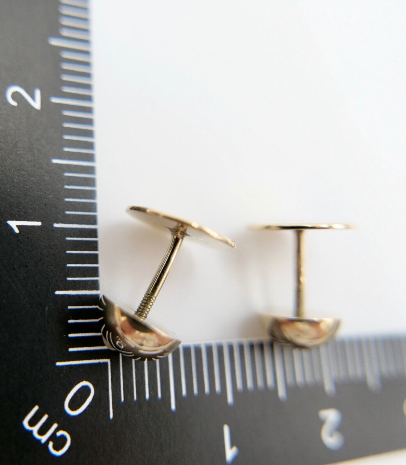 Antike SCHÄFER Herren Ohrstecker Gelbgold 585 14K um 1900 Fohlen Pferde Motiv - Antikhandel-Stuttgart