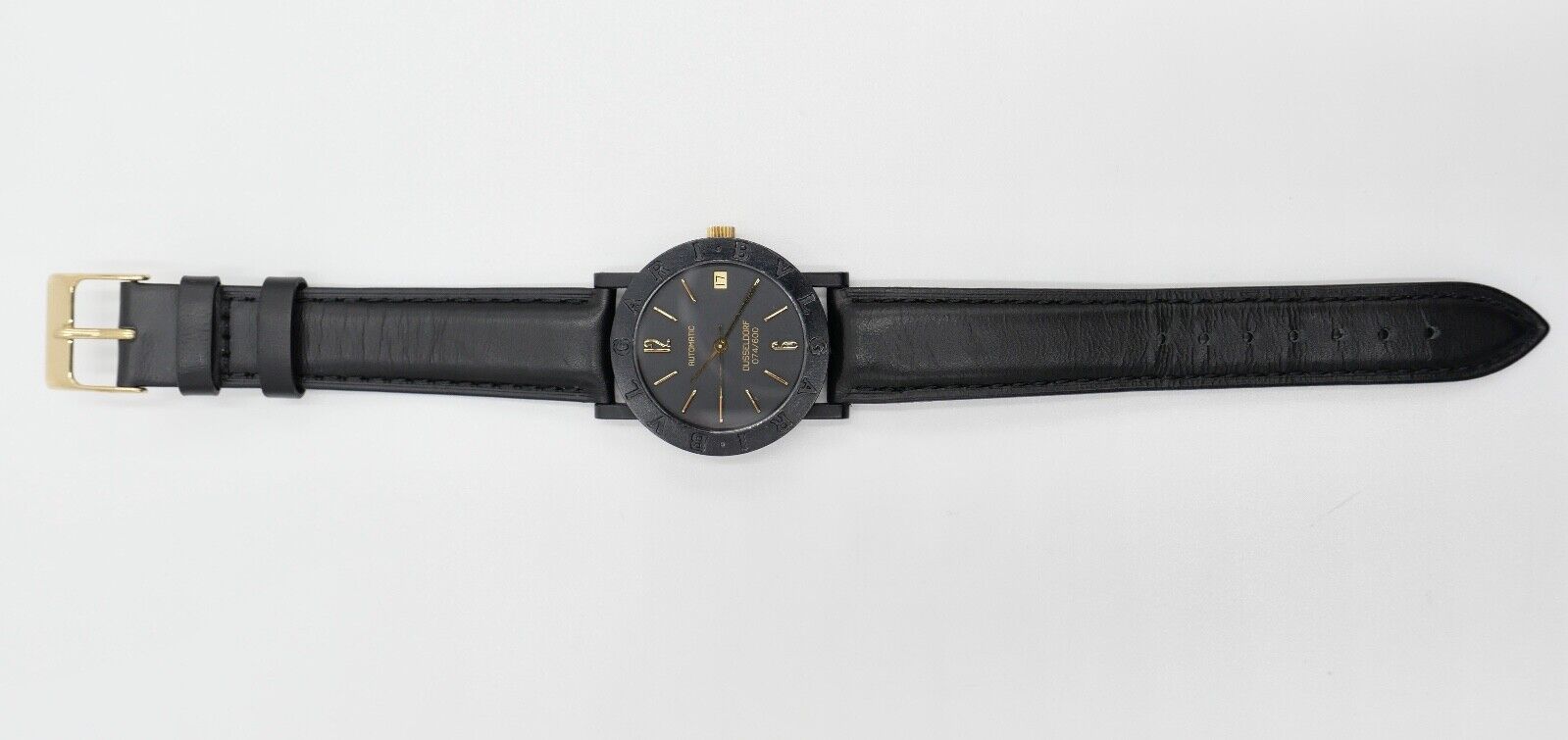 1994 BVLGARI BULGARI DÜSSELDORF CARBON Schwarz Gold LIMITIERTE AUFLAGE 074/ 600 - Antikhandel-Stuttgart