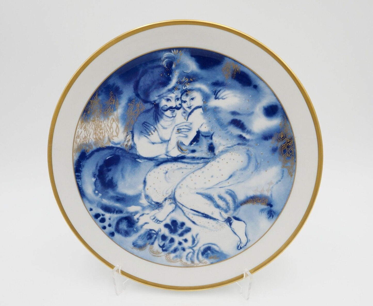 Meissen 1. Wahl Wandteller SCHEHEZARADE 26 cm Jahresteller 1984 Morgendämmerung - Antikhandel-Stuttgart