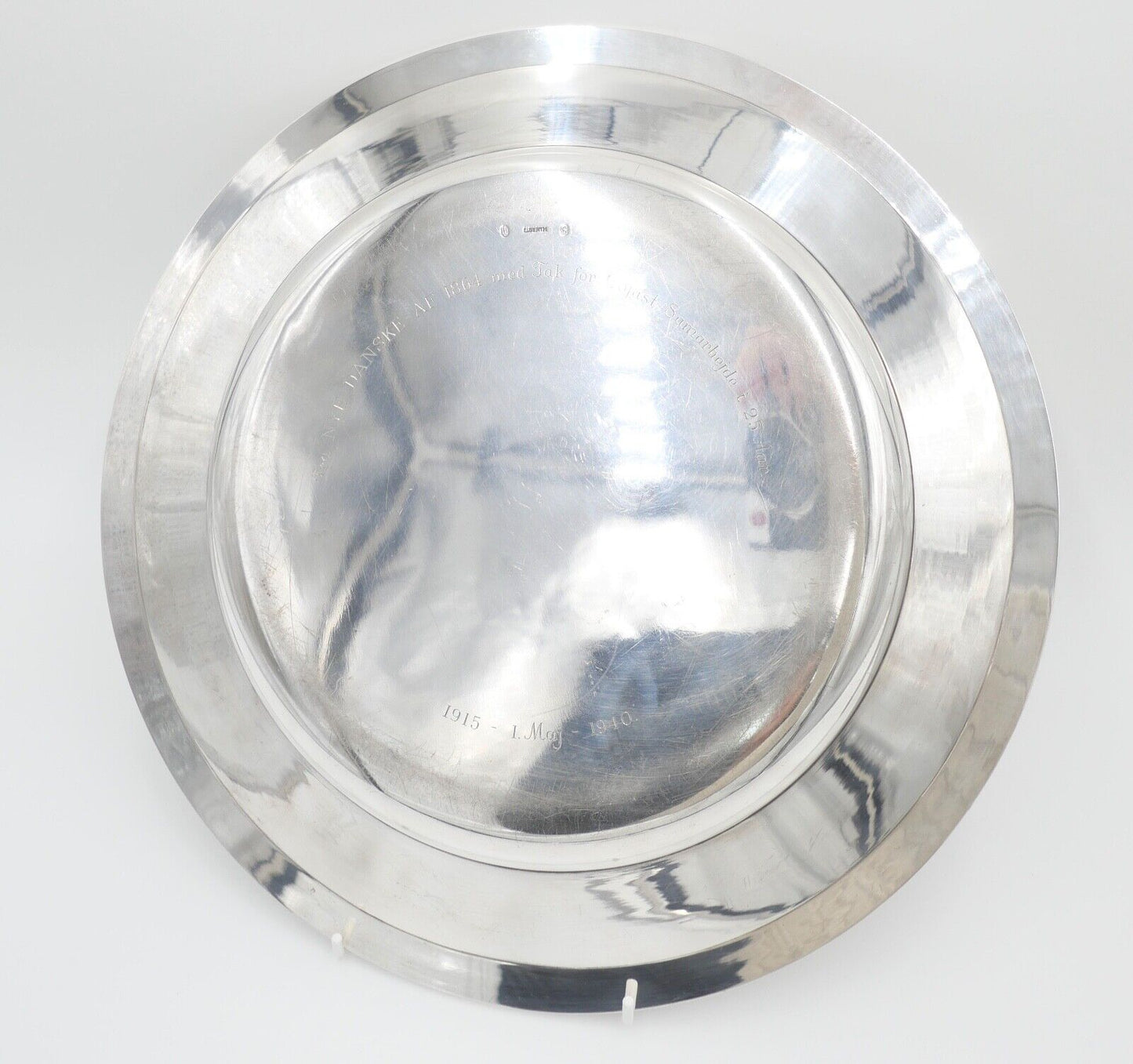 Servierplatte Johannes Siggaard Beschaumeister 826 Silber um 1940 L. Berth 1000g - Antikhandel-Stuttgart