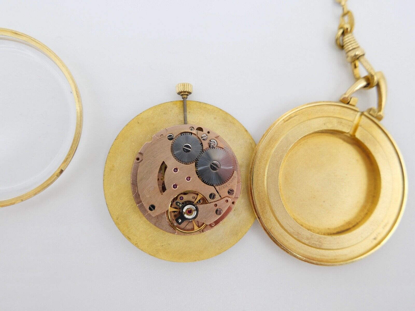 Lanco Taschenuhr vergoldet Cal. 1103 1104 selten - Antikhandel-Stuttgart