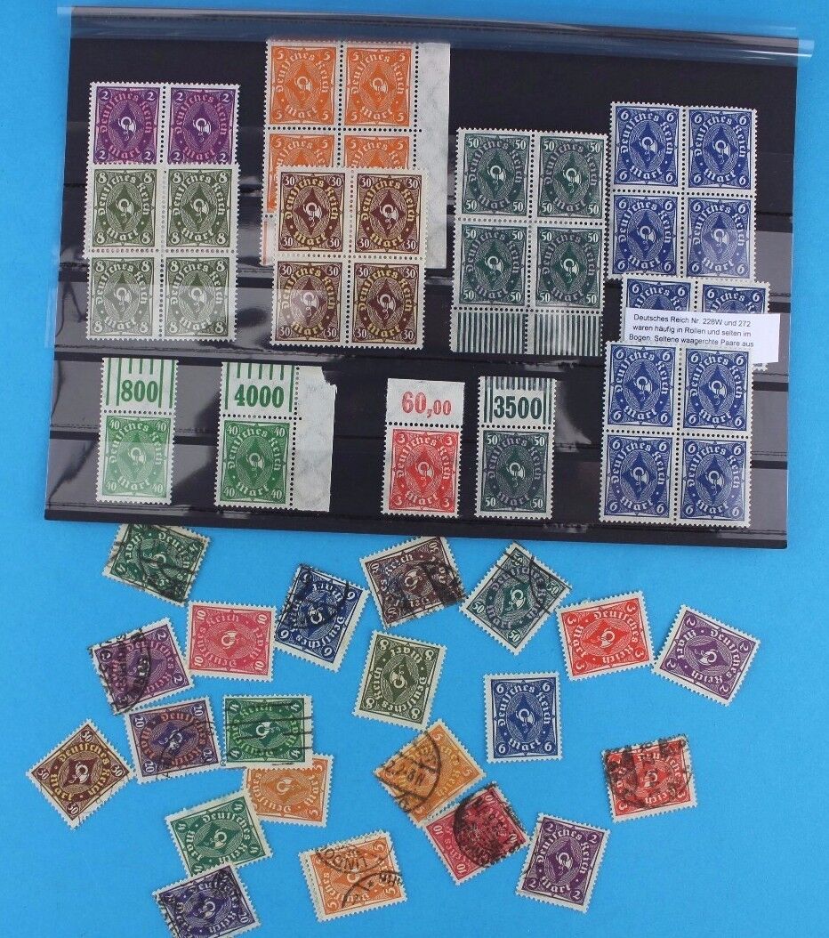 Deutsches Reich Lot stamp Briefmarke Michel Mi lot Posten TOP 228 272 - Antikhandel-Stuttgart
