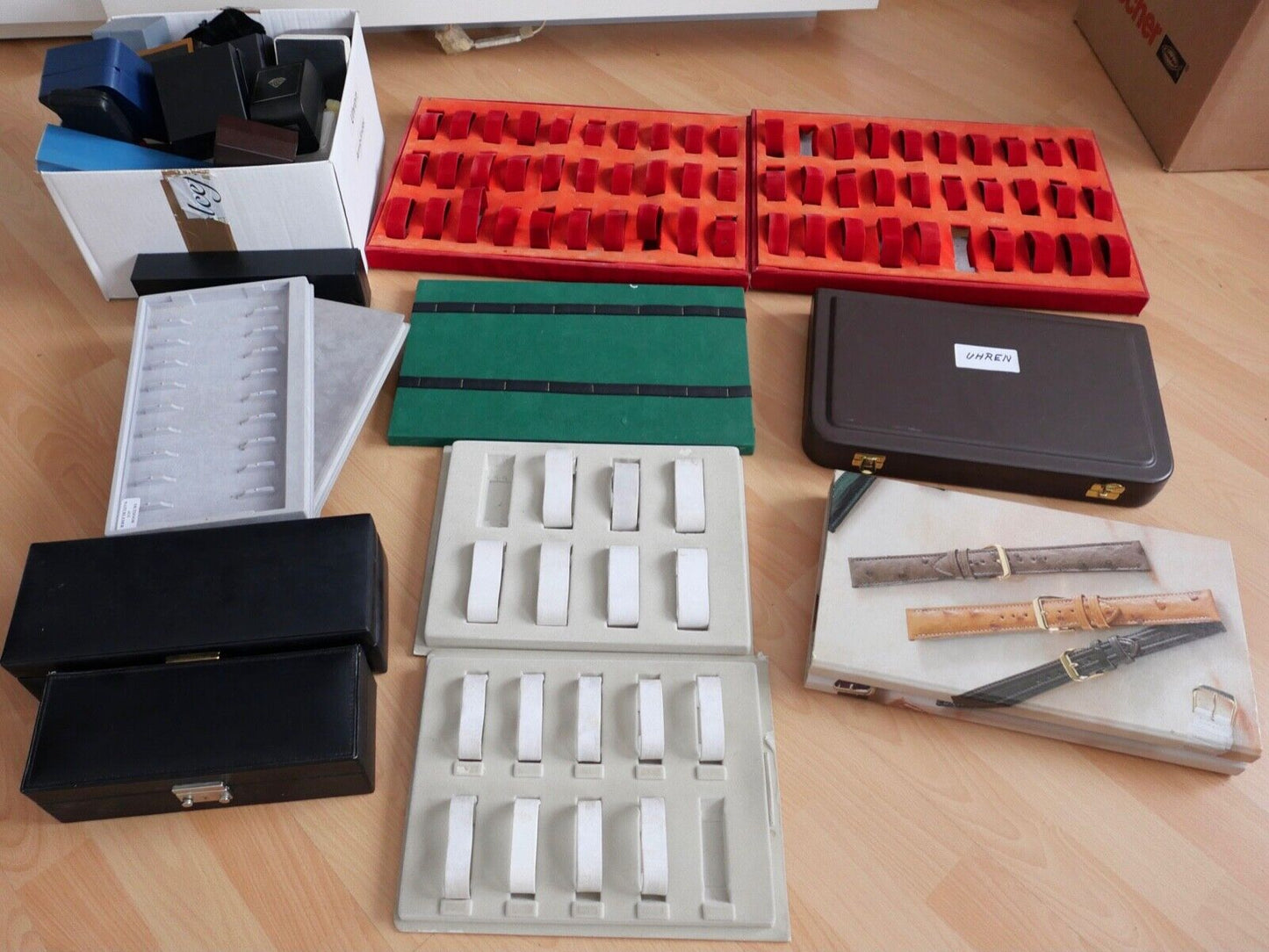 Vintage Box ETUI Uhren Uhrenbox Uhrenhalter Uhrenkoffer Uhrenaufbewahrung - Antikhandel-Stuttgart