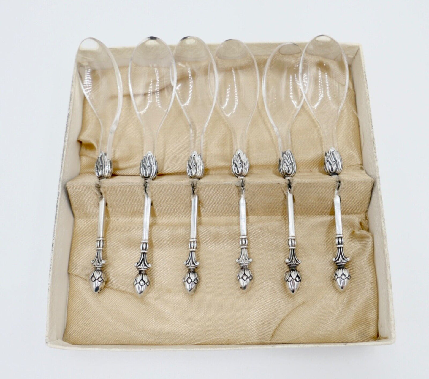 NEUwertig Christoph Widmann CW 90 CLASSSIC Eierlöffel Kaviar 6 tlg. versilbert - Antikhandel-Stuttgart