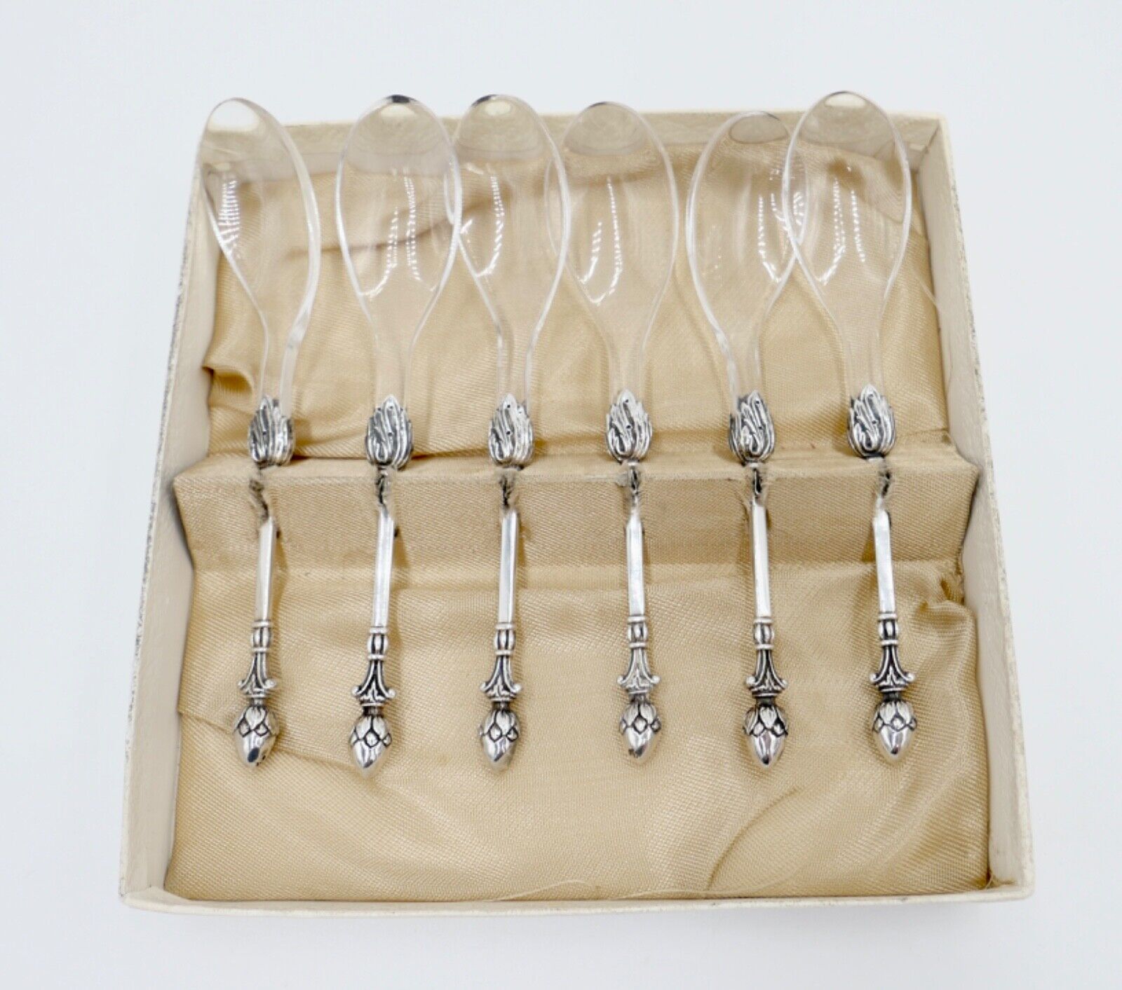 NEUwertig Christoph Widmann CW 90 CLASSSIC Eierlöffel Kaviar 6 tlg. versilbert - Antikhandel-Stuttgart