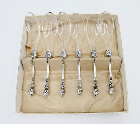 NEUwertig Christoph Widmann CW 90 CLASSSIC Eierlöffel Kaviar 6 tlg. versilbert - Antikhandel-Stuttgart