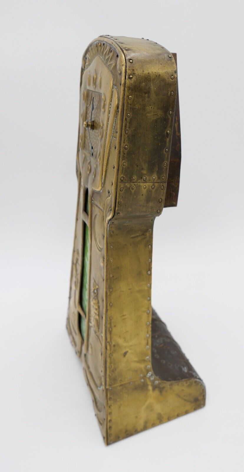 seltene Kaminuhr Hahn & Eule vmtl. Frankreich oder England Uhrwerk MPK / PMK - Antikhandel-Stuttgart