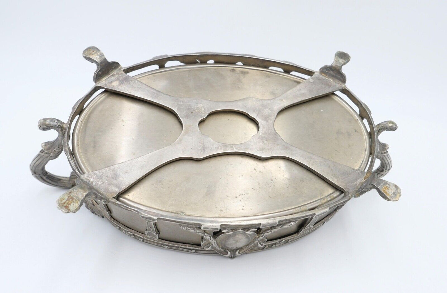 Obstschale Historismus 19. / 20. Jhd Jardiniere Messing Tafelaufsatz - Antikhandel-Stuttgart