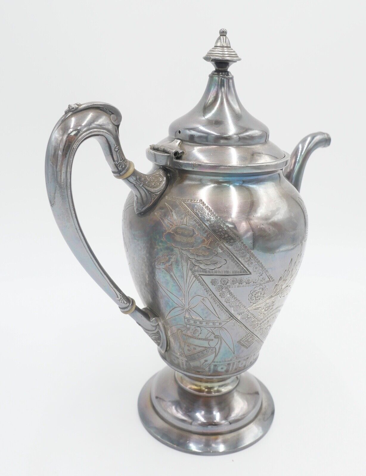 2er Set Reed Barton MFD & Plated Teekanne Kaffeekanne versilbert - Antikhandel-Stuttgart