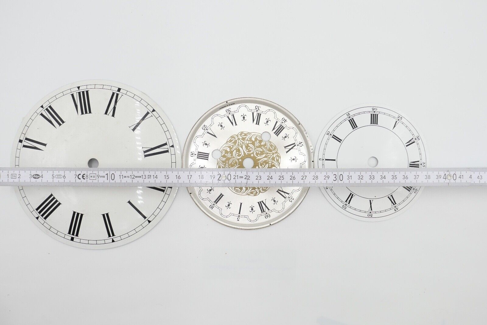 NEU Posten Uhrmacherauflösung Zifferblatt Ersatzteile Aluminium Messing Kaminuhr - Antikhandel-Stuttgart