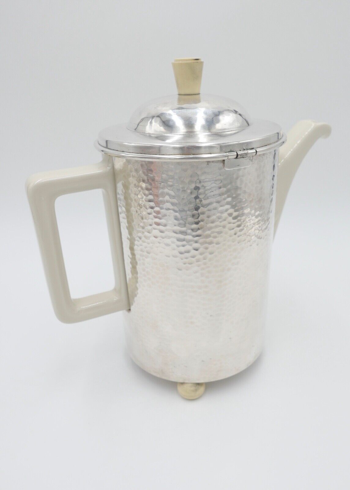 Kaffeekern WMF HUTSCHENREUTHER Kaffeekanne Milchkännchen Zuckerdose gehämmert - Antikhandel-Stuttgart