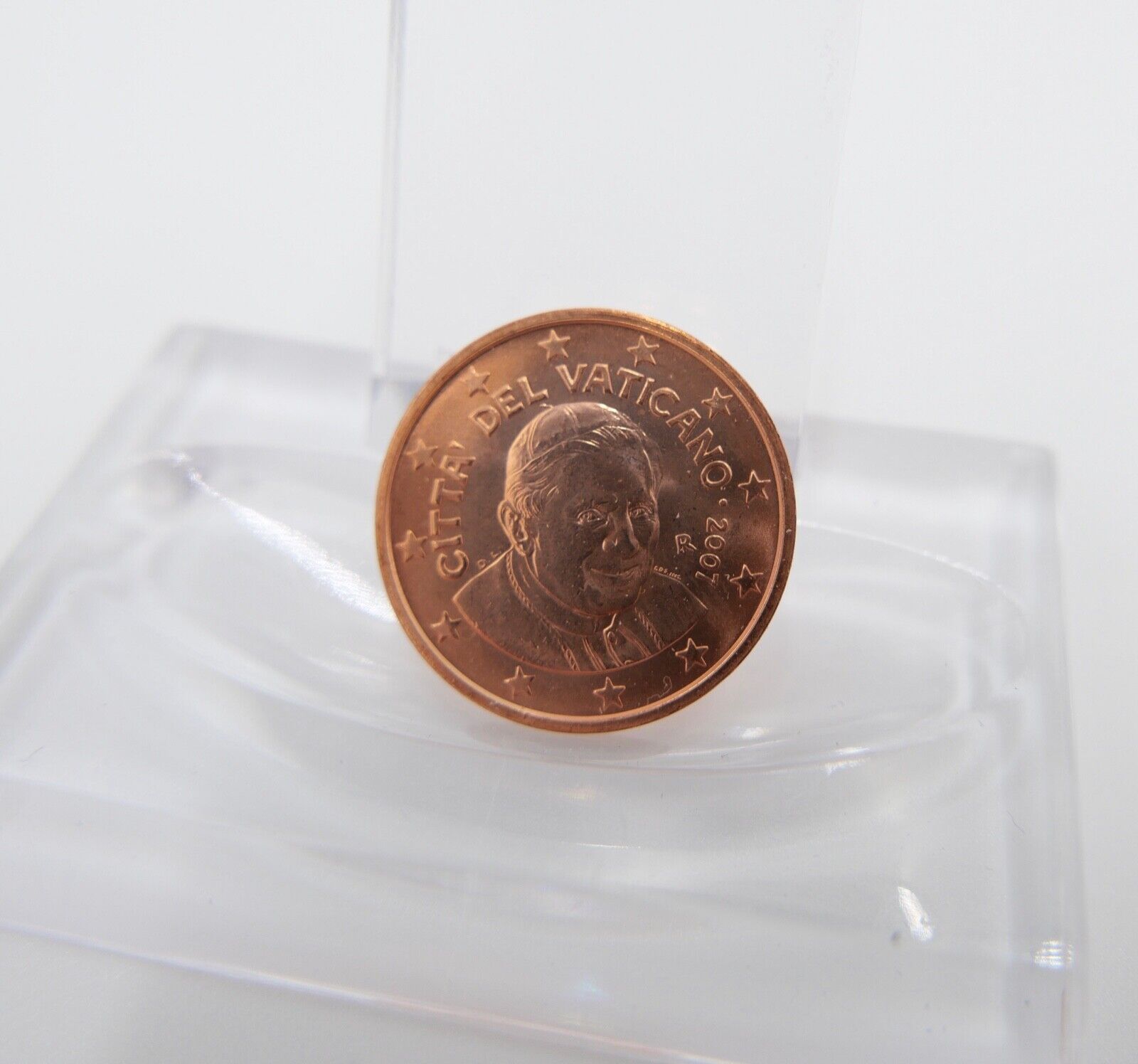 Vatikan 2 Euro Cent Münze 2007 R sehr shön in Kapsel - Antikhandel-Stuttgart