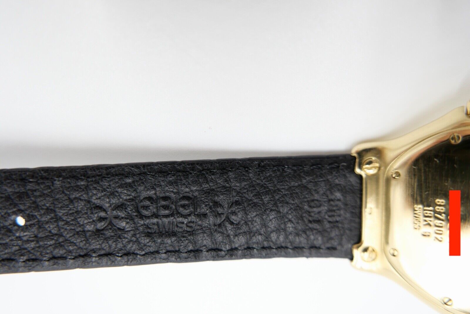 EBEL 1911 Sport Herren Damen Unisex Uhr 750 18K Ø 35mm Ref 887902 mit Lederband - Antikhandel-Stuttgart