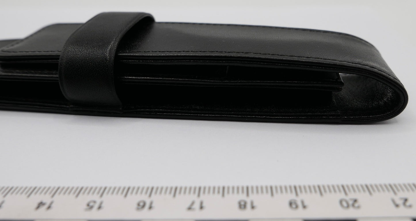 Montblanc schwarzes Leder Etui für Schreibgerät Kugelschreiber Stift Füller