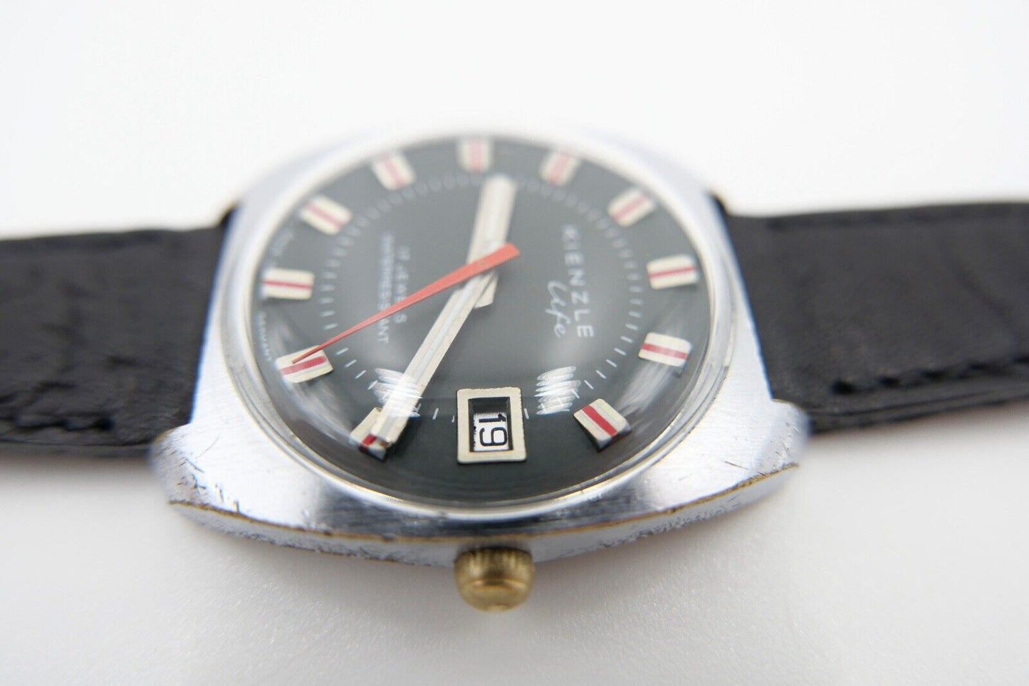 alte " KIENZLE LIFE " Armbanduhr Handaufzug Herren Cl. 21600 / 7425 INT - Antikhandel-Stuttgart