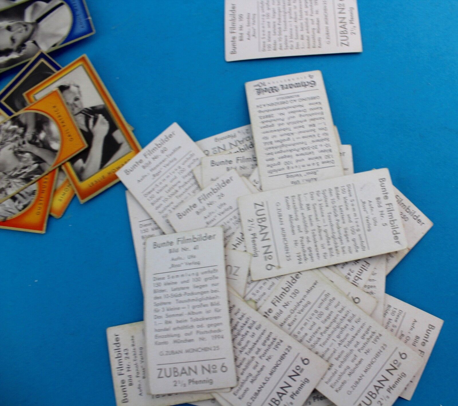 Zuban Sammelbild Bunte Film Bilder Konvolut Sammlung 129 Stück - Antikhandel-Stuttgart