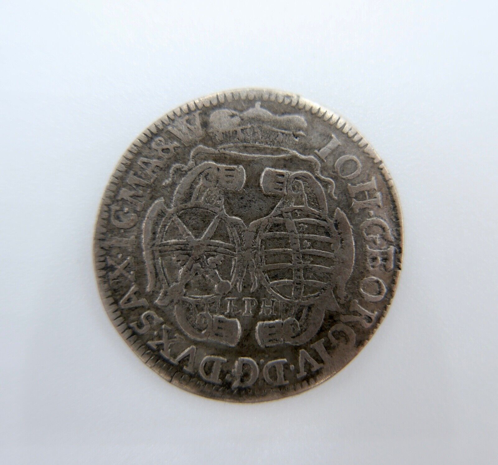 Sachsen 1/12 Taler 1694 Johann Georg IV. Silber in ss - Antikhandel-Stuttgart