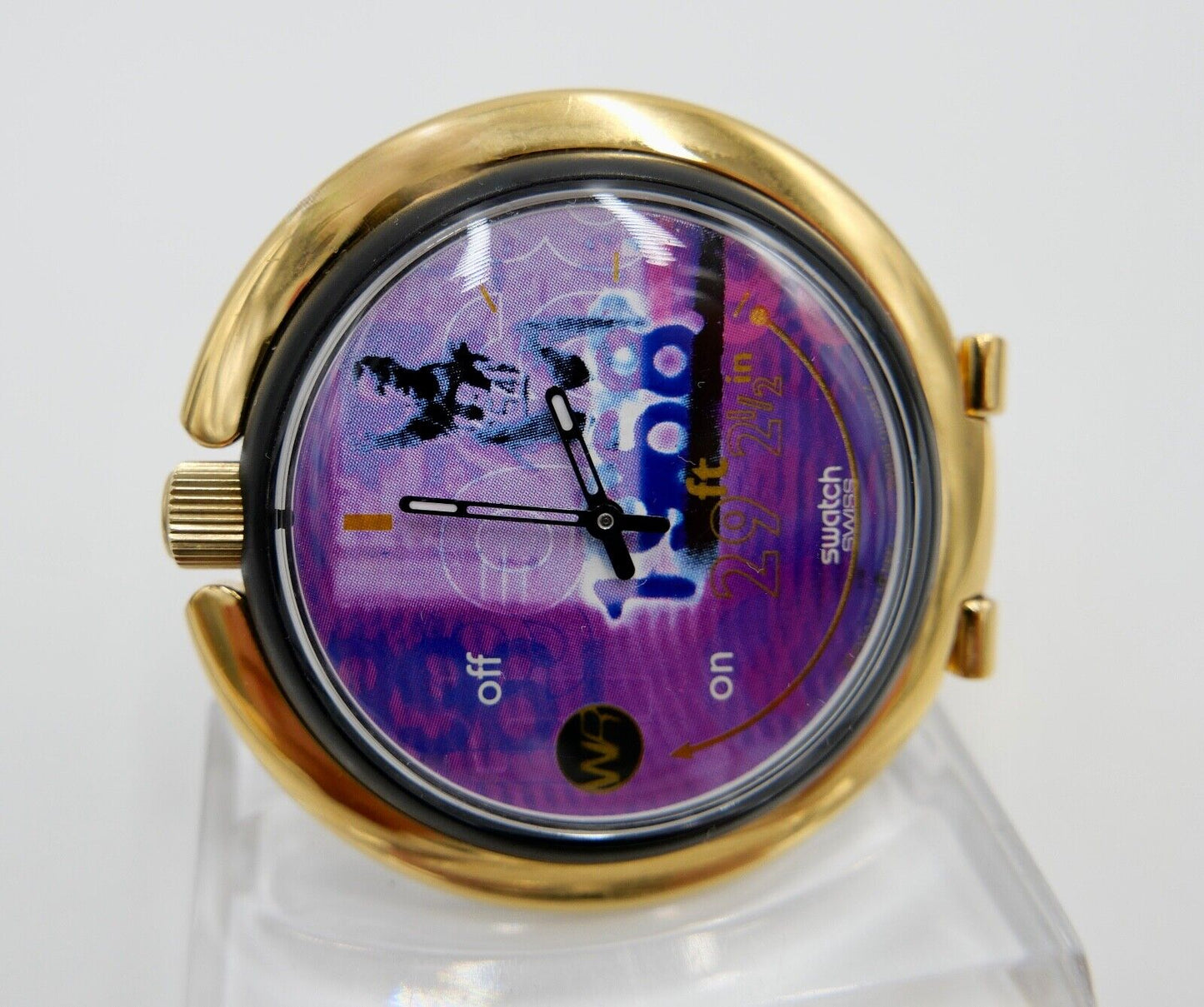 1996 Olympische Spiele Swatch Pop Alarm Bob Beamon Wecker PUZ 100 pocket watch - Antikhandel-Stuttgart