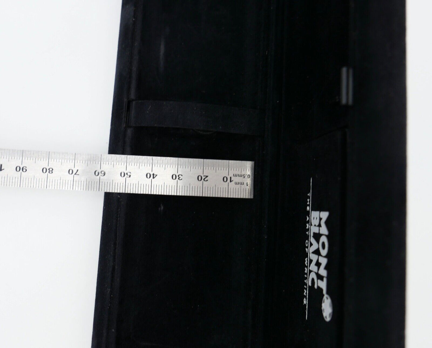 MONTBLANC schwarzes Samt Etui für drei Kugelschreiber / Stifte Garantiekarte - Antikhandel-Stuttgart