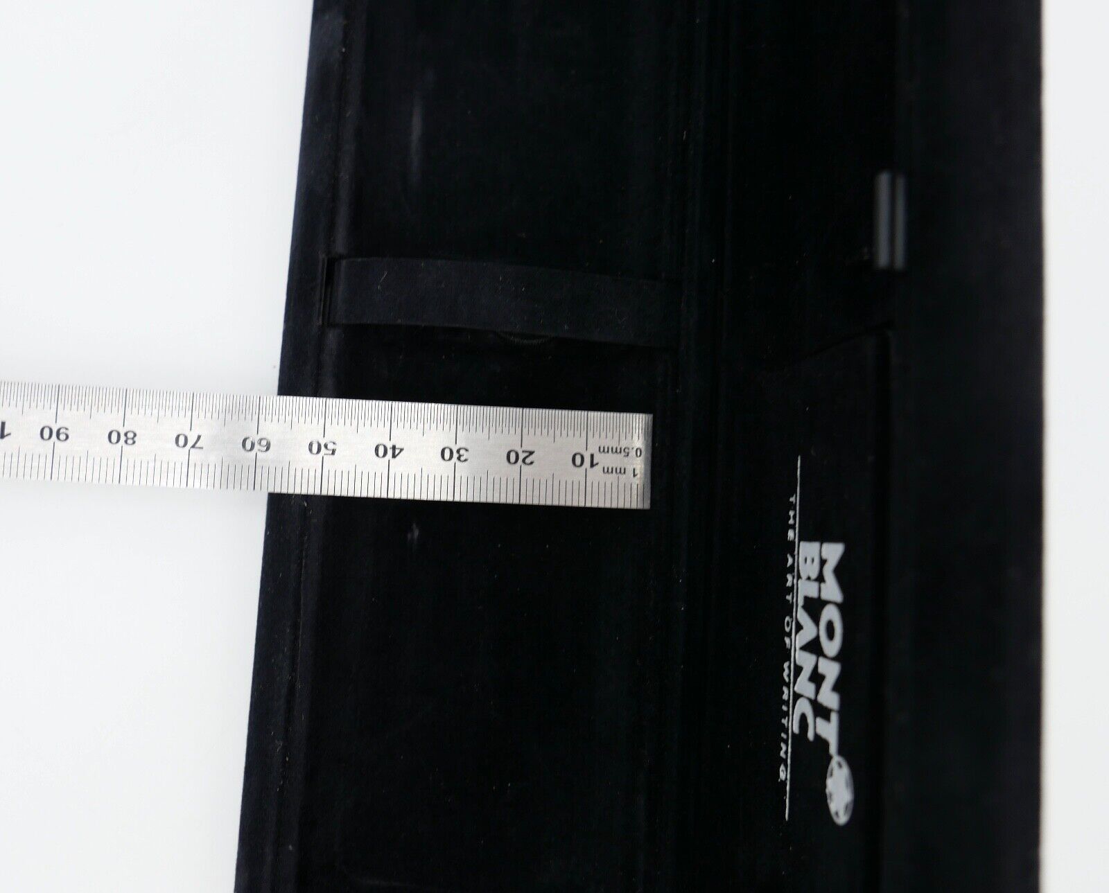 MONTBLANC schwarzes Samt Etui für drei Kugelschreiber / Stifte Garantiekarte - Antikhandel-Stuttgart