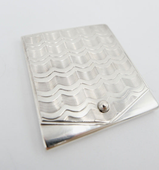 um 1930 Streichholzetui 835 Silber 32,8 Gr Silberetui Marianne Gravur - Antikhandel-Stuttgart