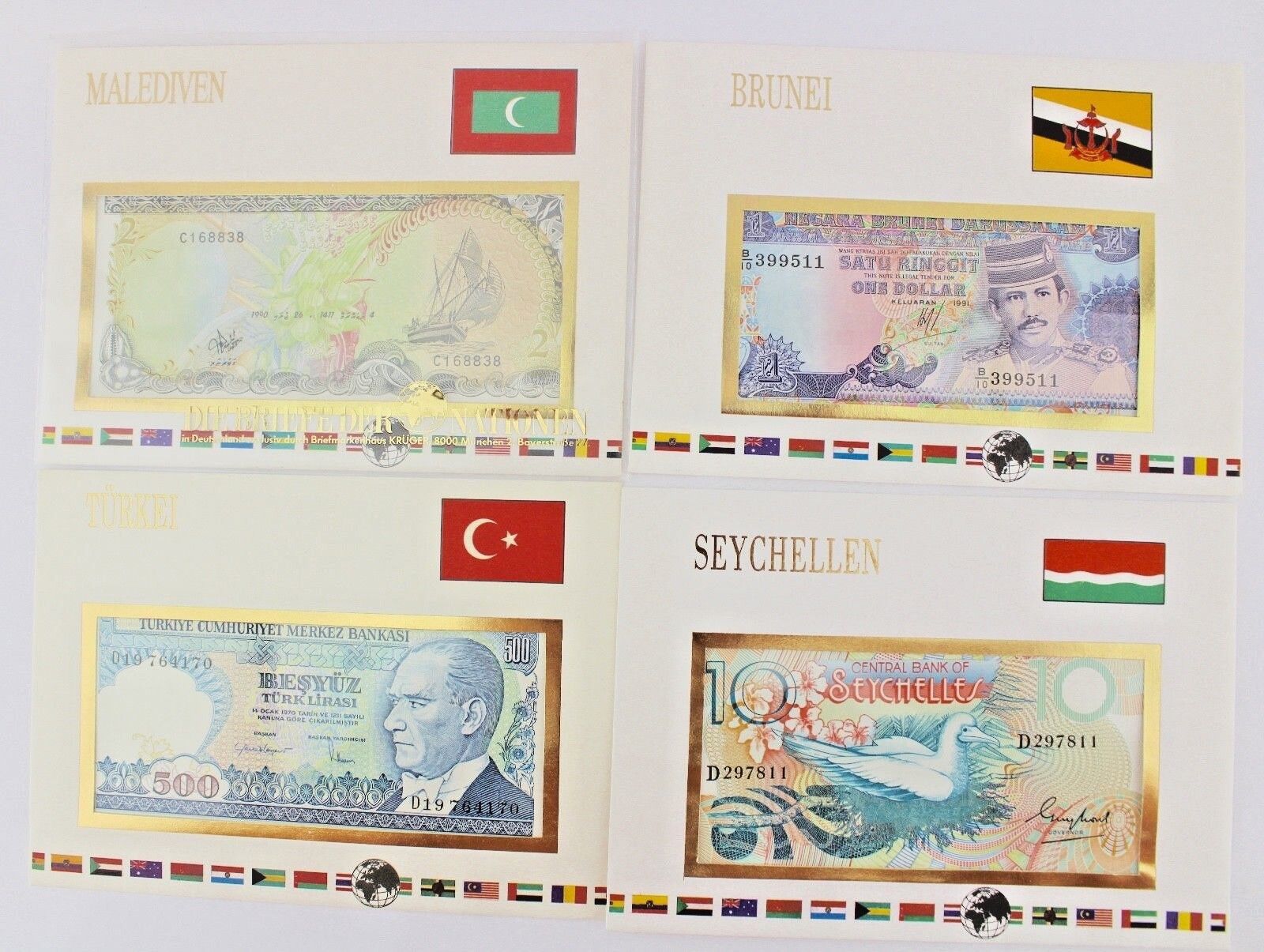 Banknotes of Nations bill Banknoten Notenbriefe der Welt UNC NEW LOT - Antikhandel-Stuttgart