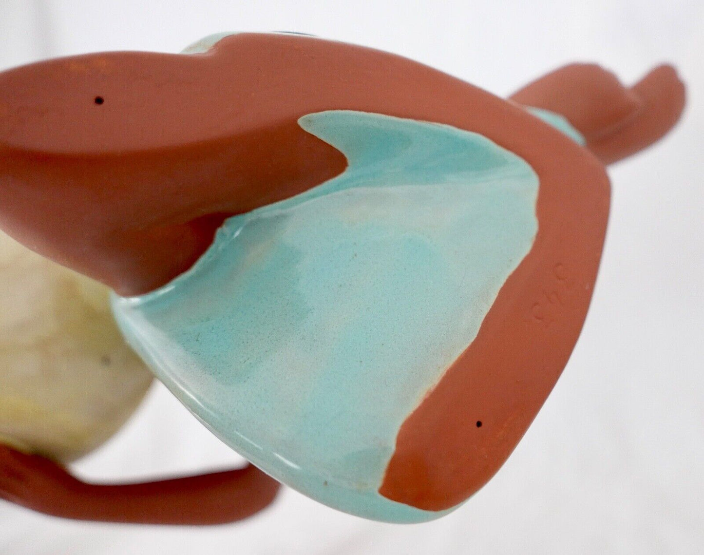 Seltene Keramik Figur 343 Akt Mädchen mit Schale GOLDSCHEIDER WIEN 1950er 29cm - Antikhandel-Stuttgart