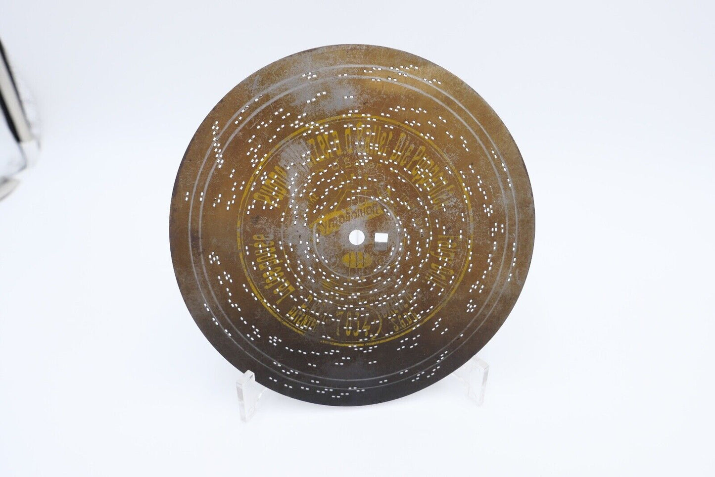 7034 Symphonion Lochplatte Spieluhr Spieldose PUPPEN WALZER DIE PUPPENFEE Ø 19,5 - Antikhandel-Stuttgart