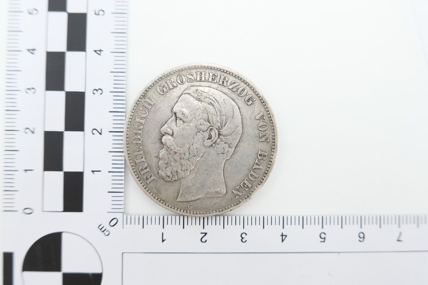 5 Mark 1875 G Jäger J.27 Baden Großherzog Friedrich I. s-ss schön - sehr schön - Antikhandel-Stuttgart