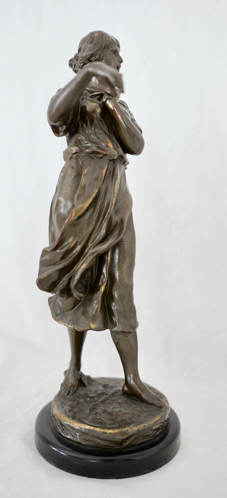 Jugendstil Bronze Figur Skulptur " M. Max Lindenberg " 25 cm um 1900 - Antikhandel-Stuttgart