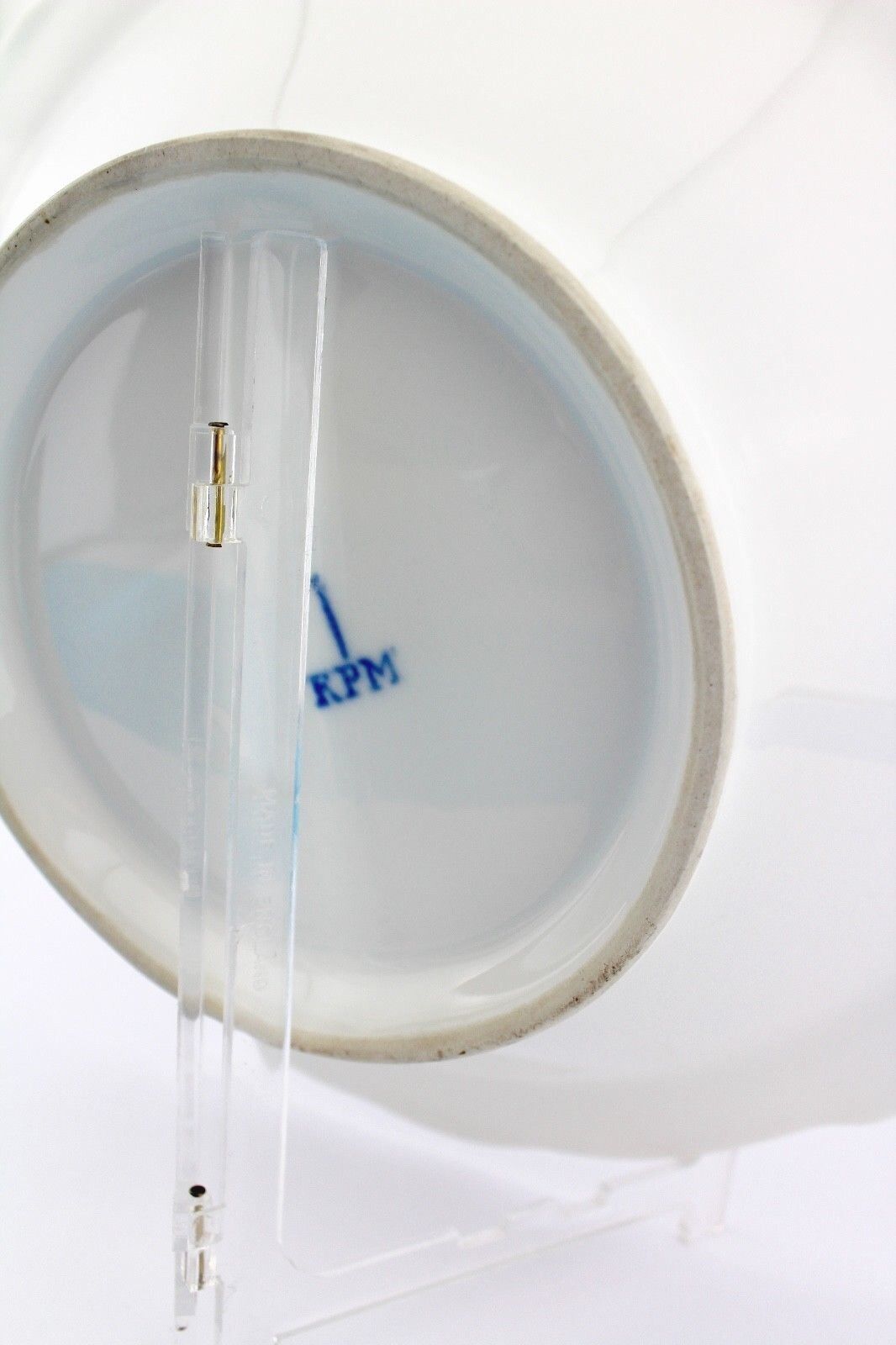 Antike " KPM Krister " Porzellan Schale / Teller Ø 28 cm 1837-1844 Goldrand - Antikhandel-Stuttgart