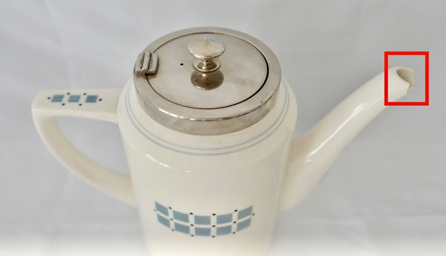 Jugendstil WMF Tee Kaffee Kanne Dec 1876a J. M. Olbrich Wächtersbach - Antikhandel-Stuttgart