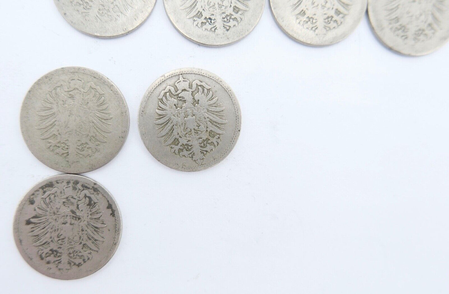 10x 10 Reichspfennig 1873 1875 1876 1888 Jäger J.4 s-ss - Antikhandel-Stuttgart