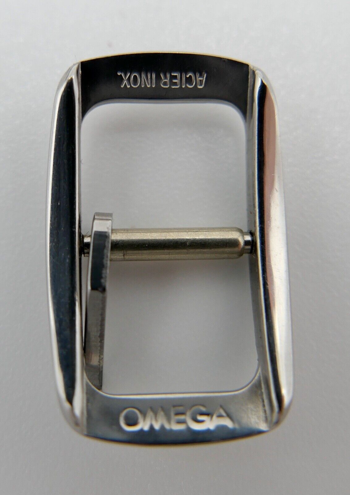 ORIGINAL alte OMEGA Dornschließe EDELSTAHL Armbanduhr 10mm CLASP BUCKLE - Antikhandel-Stuttgart