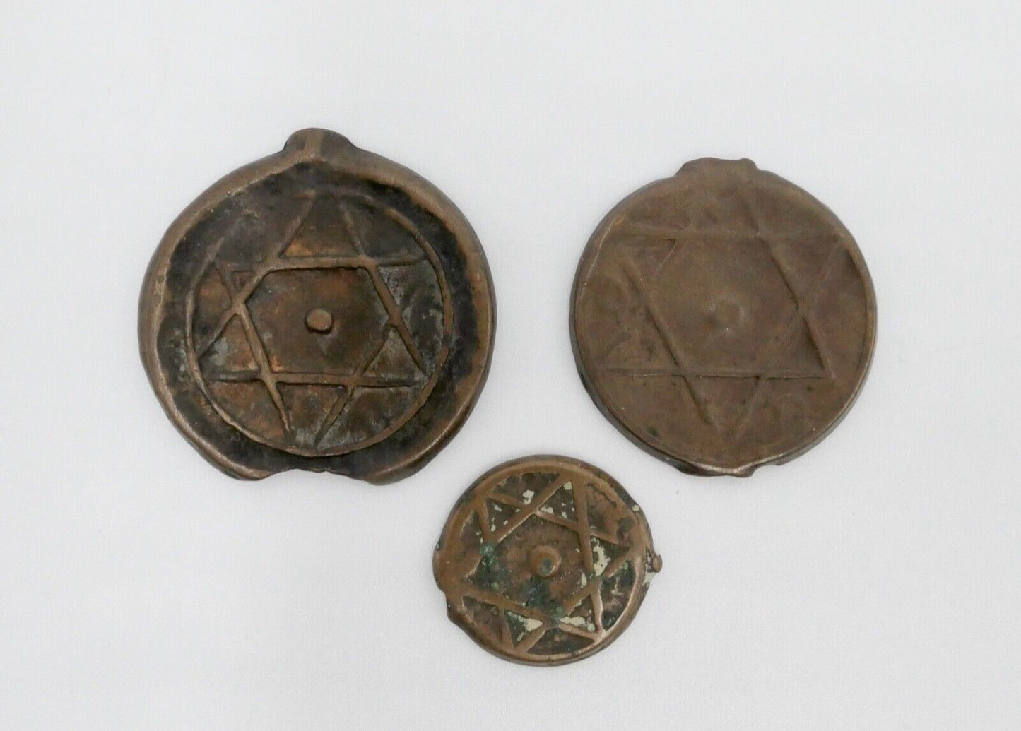 18,5 gr Marokko Falus Marrakesh Münzen Sidi Mohammed IV drei Münzen - Antikhandel-Stuttgart