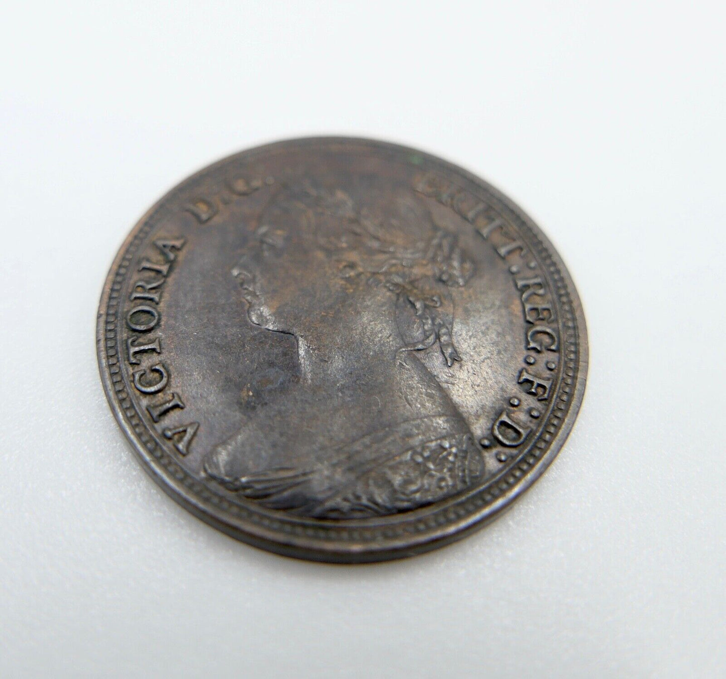 Münze 1880 Half Penny Victoria halfpenny ss-vz - Antikhandel-Stuttgart