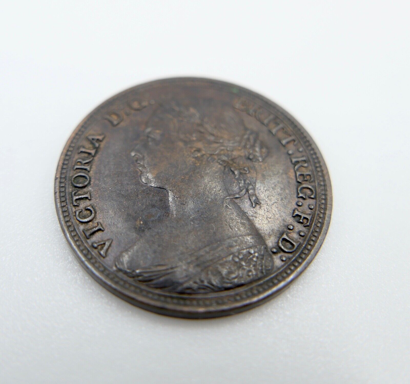 Münze 1880 Half Penny Victoria halfpenny ss-vz - Antikhandel-Stuttgart