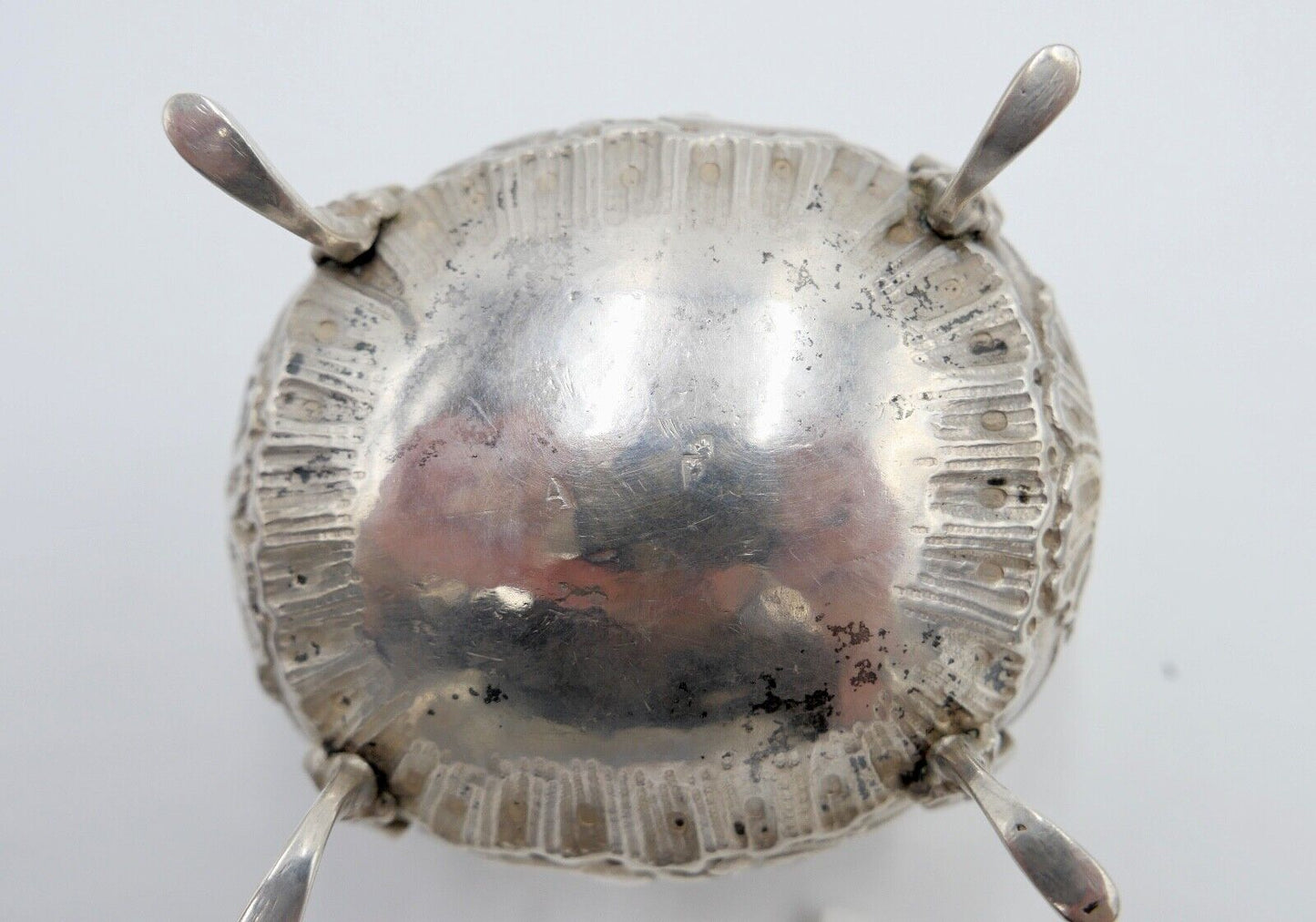 Alter Jugendstil Zucker Behälter Konfektschale 800 - 900 Silber 10x8 cm - Antikhandel-Stuttgart