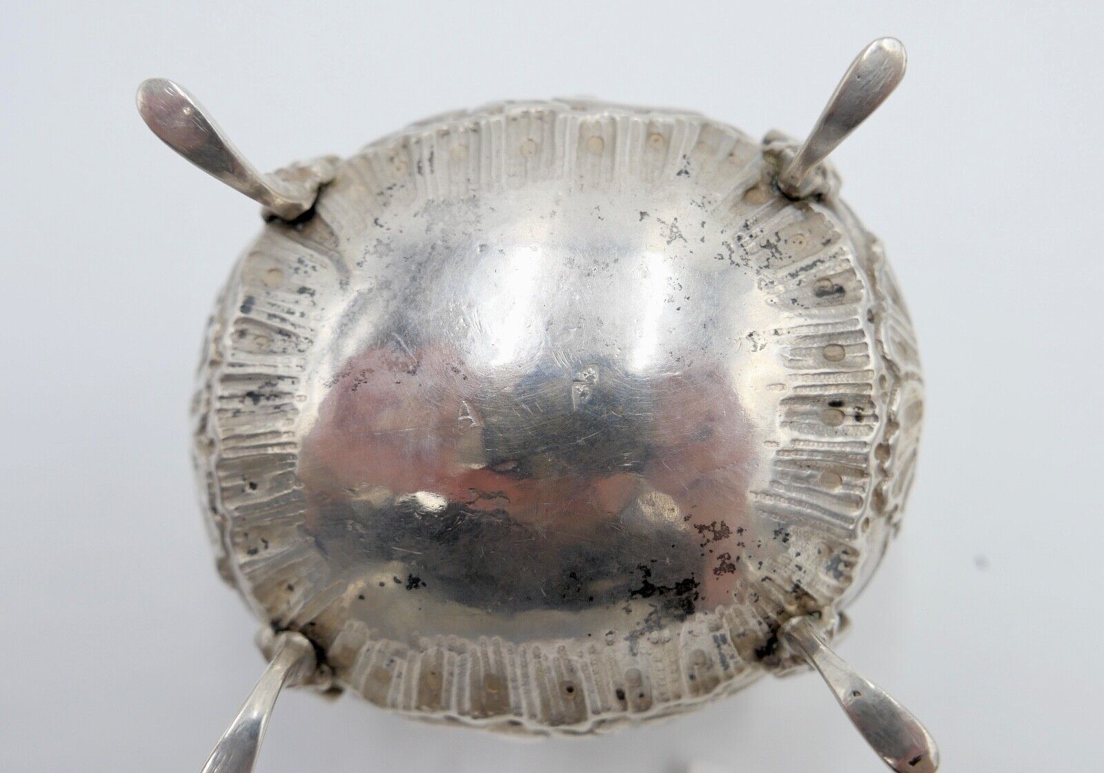 Alter Jugendstil Zucker Behälter Konfektschale 800 - 900 Silber 10x8 cm - Antikhandel-Stuttgart