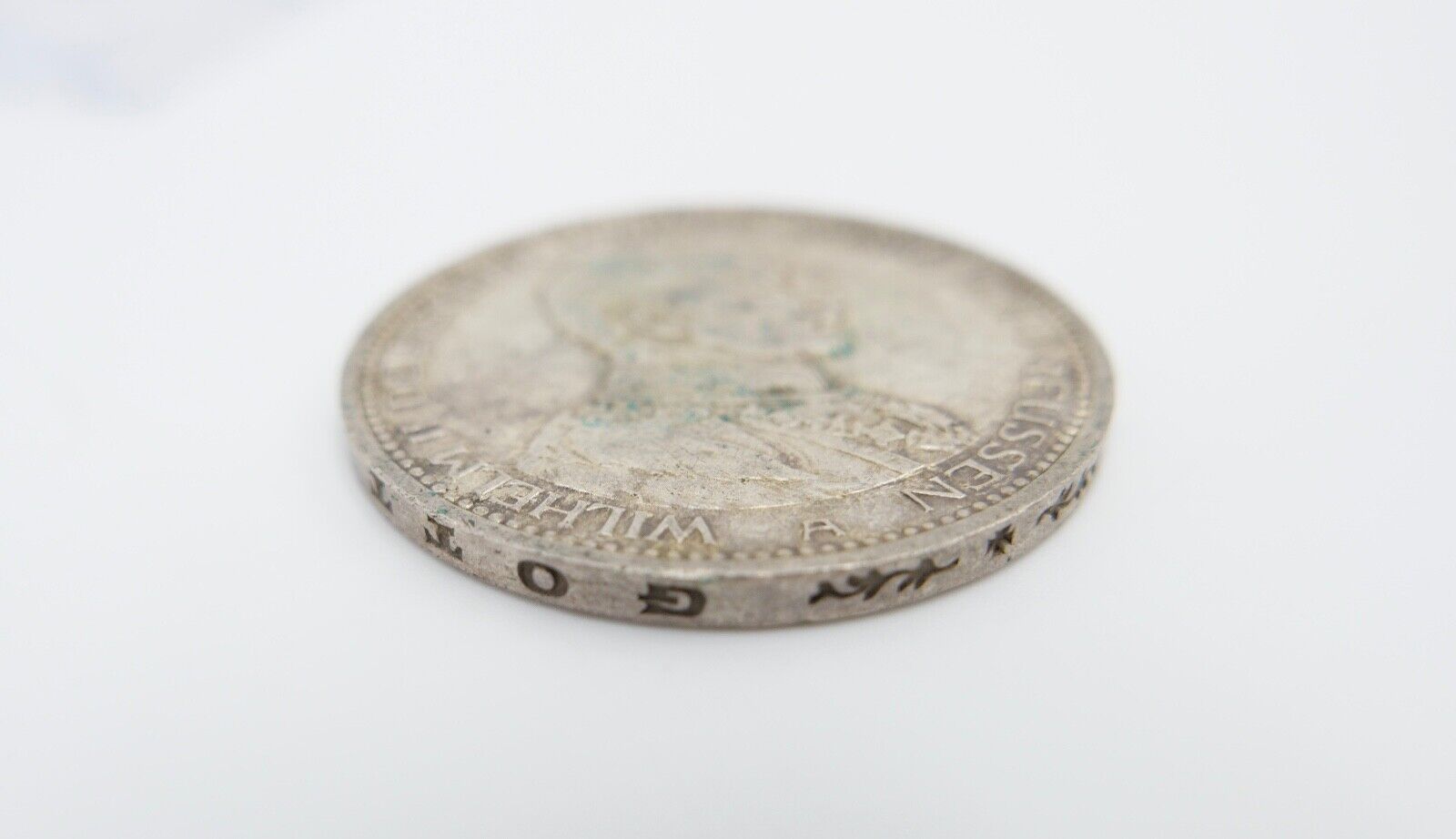 5 Mark 1913 A J.114 PREUSSEN KAISER WILHELM IN UNIFORM Silber 900 - Antikhandel-Stuttgart