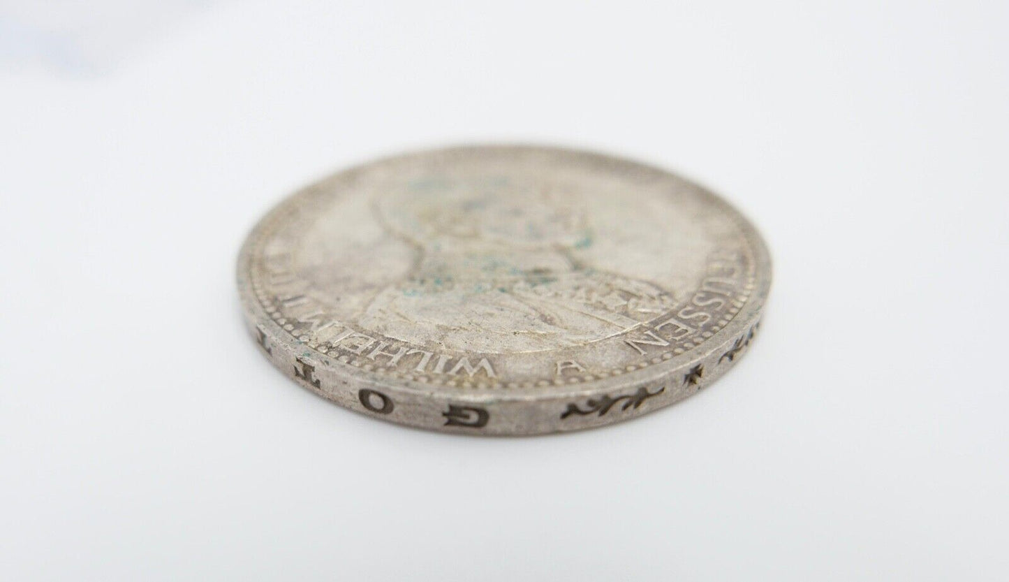 5 Mark 1913 A J.114 PREUSSEN KAISER WILHELM IN UNIFORM Silber 900 - Antikhandel-Stuttgart