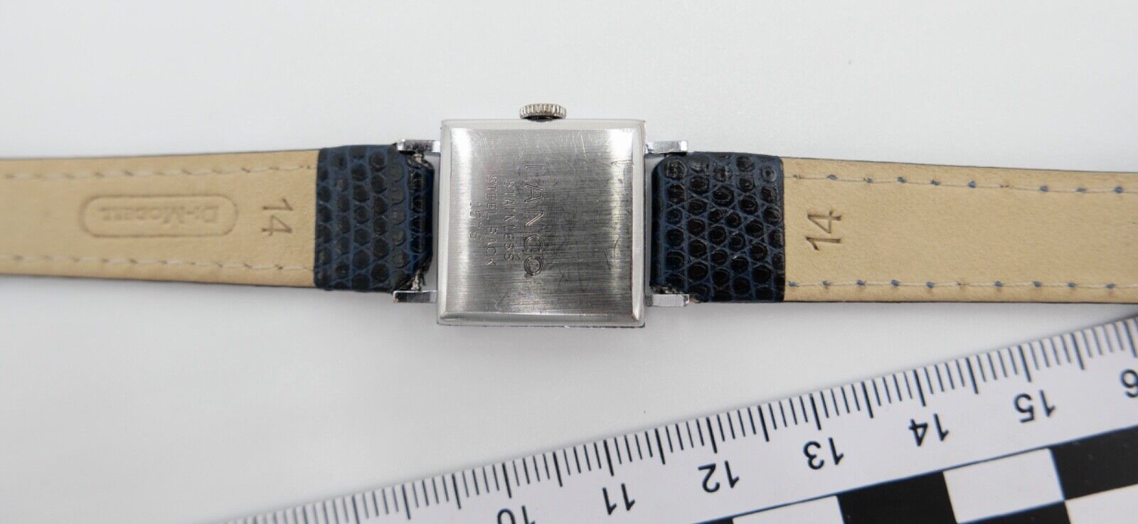 vintage 1960er Jahre LANCO 1575 Damenuhr Cal. 6630 Edelstahl mit neuem Lederband - Antikhandel-Stuttgart