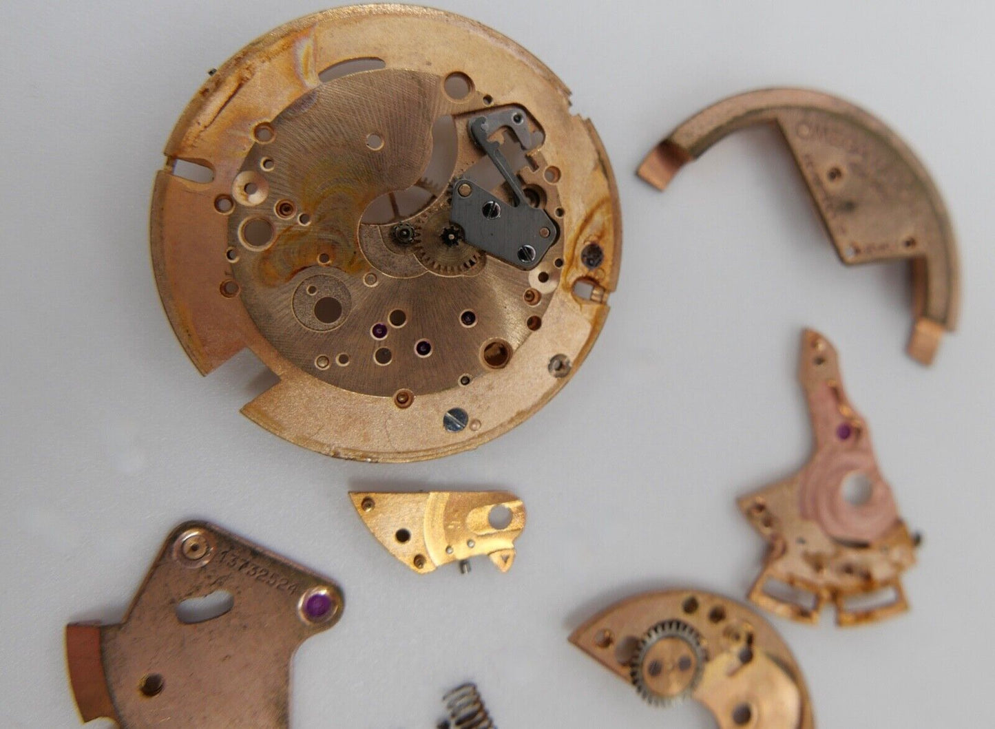 Omega Cal. 354 Automatic Uhrwerk ERSATZTEIL defekt 12,57 Gramm - Antikhandel-Stuttgart