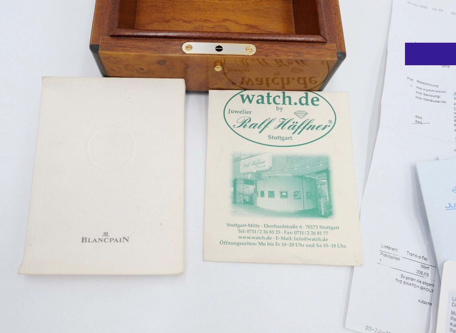 Blancpain 2100-1130M Ultra Slim Léman 2002-2004 Cal. 11.51 inkl. Box & Papiere - Antikhandel-Stuttgart