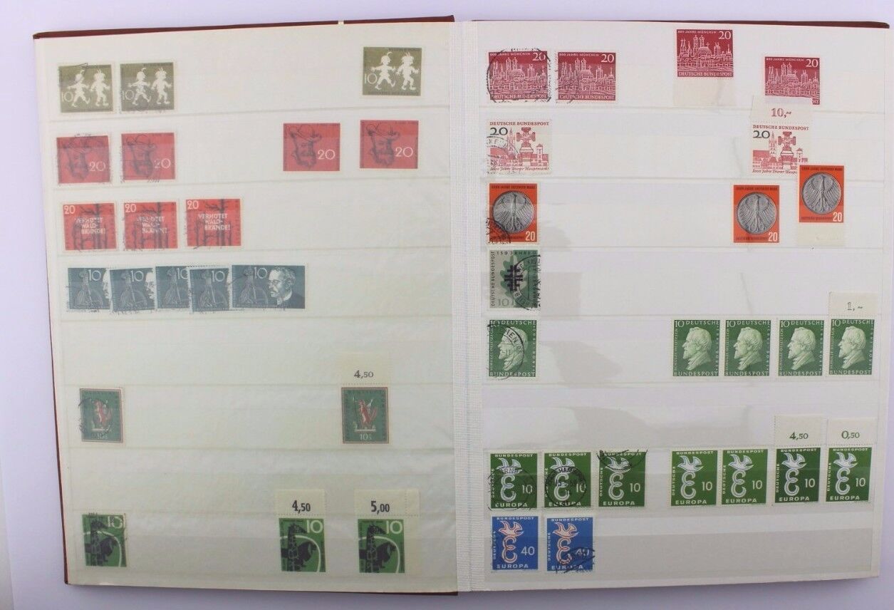 Briefmarken Album Collection stamps BRD Deutschland 1949 - 1968 Posthorn usw TOP - Antikhandel-Stuttgart