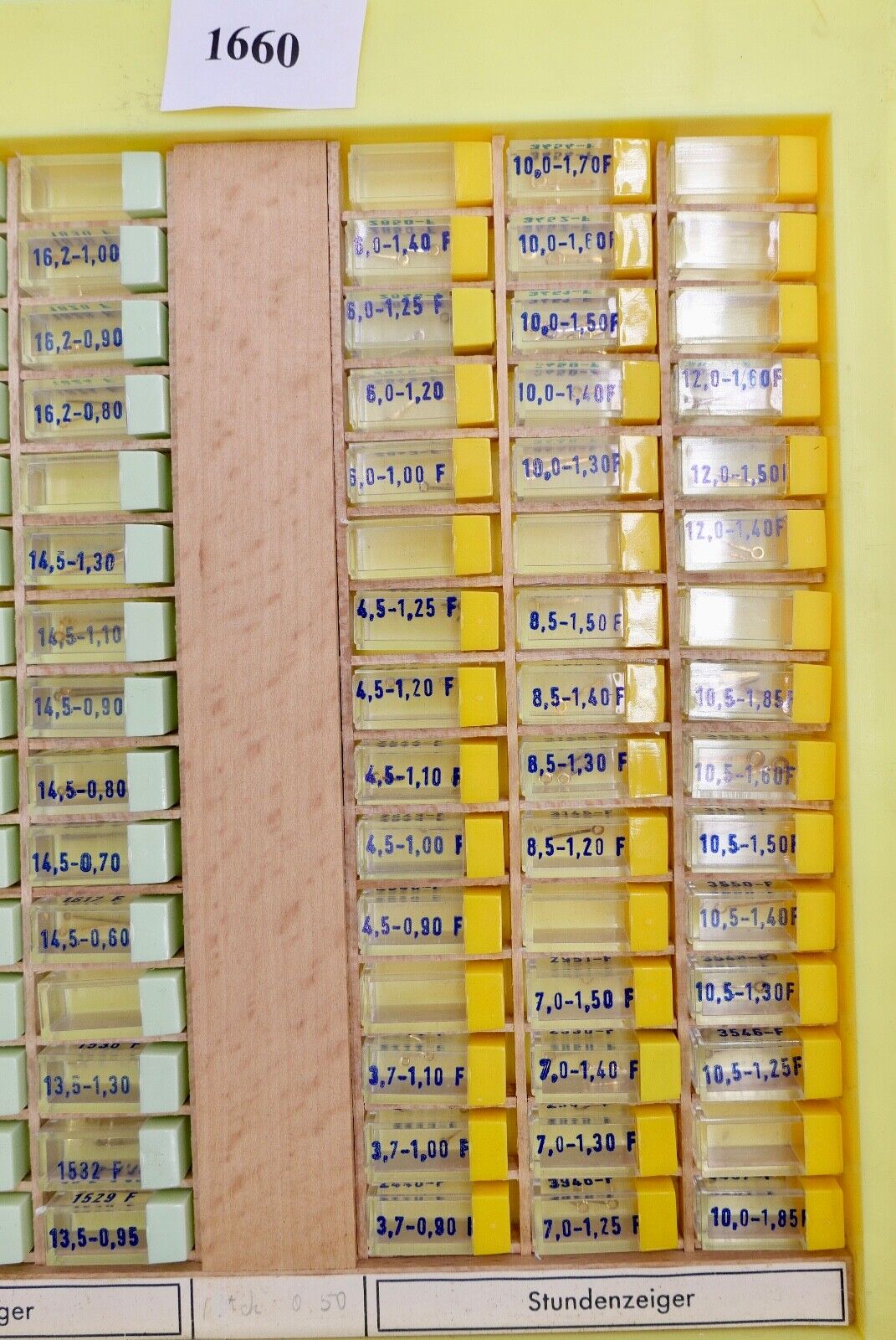 Konvolut Minuten Stunden Zeiger NEU BOLEY ( NOS ) Fadenform ohne Radium - Antikhandel-Stuttgart